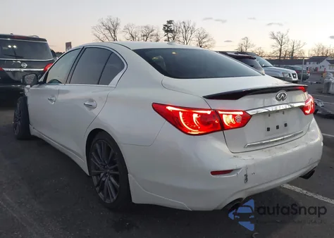 2017 Infiniti Q50 3.0T Red Sport 400 z USA, uszkodzony, nr VIN JN1FV7AR7HM870059